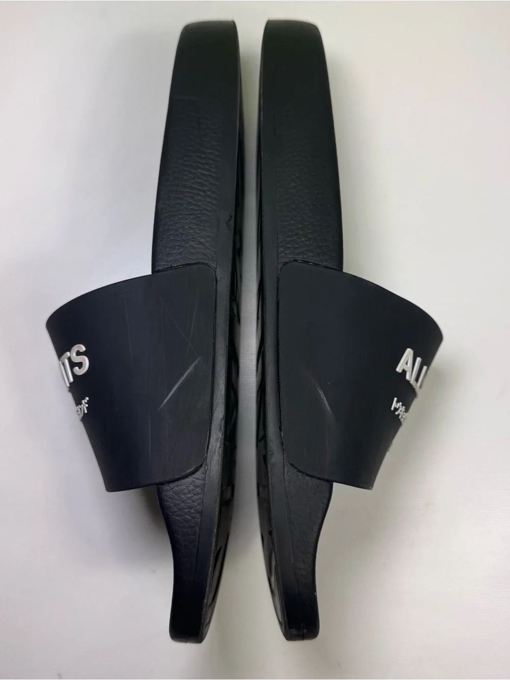 Allsaints Underground Logo Slip On Slides size 42 - Picture 3 of 6